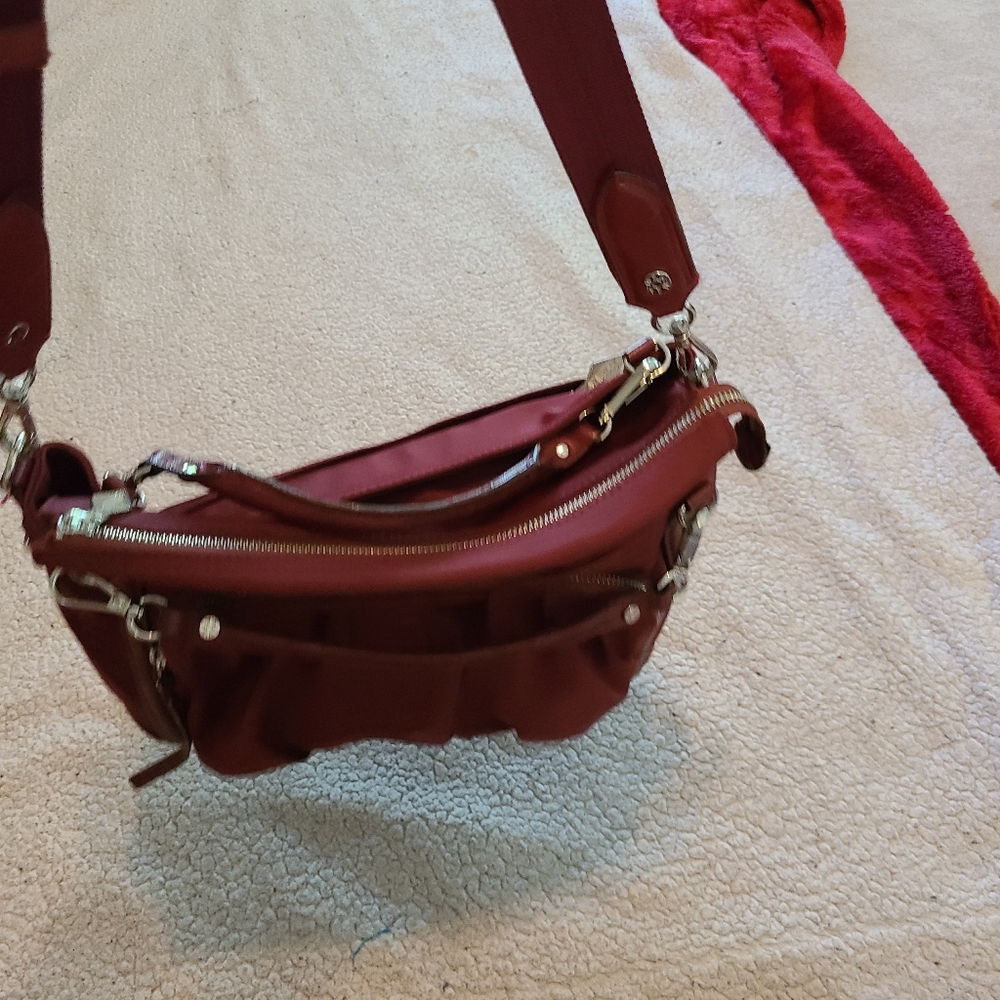 Burgundy red Mz Wallace purse